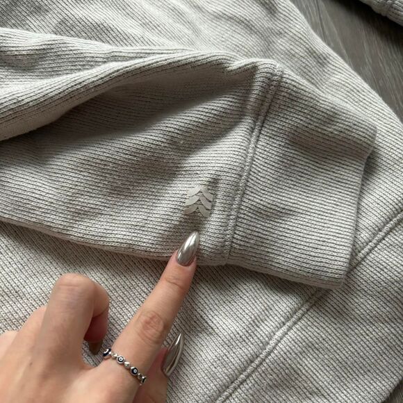 All In Motion Gray and White Half Zip Sweatshirt - Picture 6 of 6